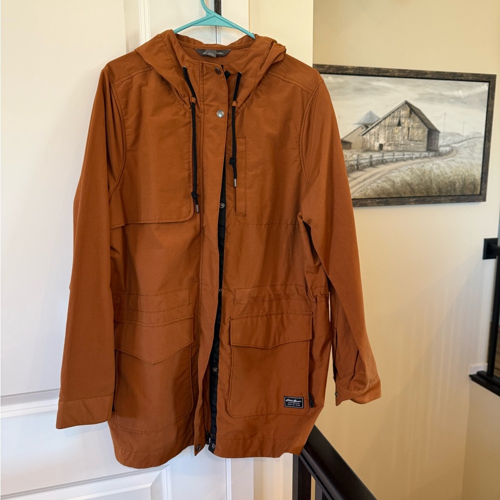 Eddie Bauer Women's Rust Light Weight Coat